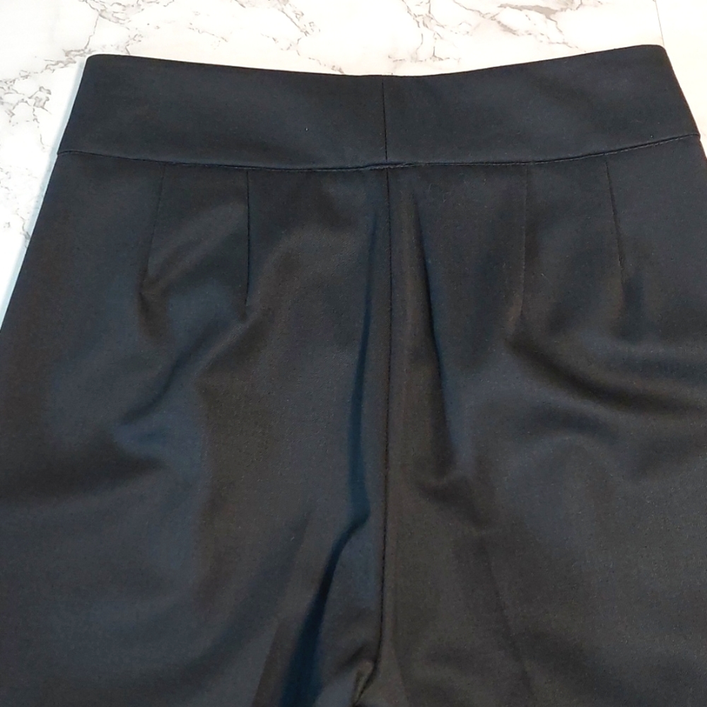 Anthropologie Yaya Aflalo High-waist Black Trousers, Size 6 - Picture 6 of 8